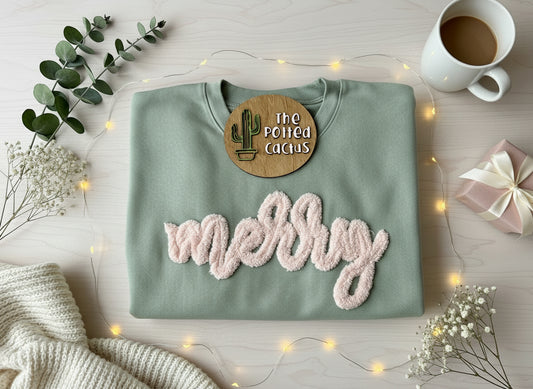 "Merry" Yarn Sweatshirt