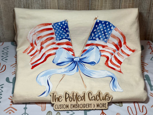 Bow Flag duo T-shirt