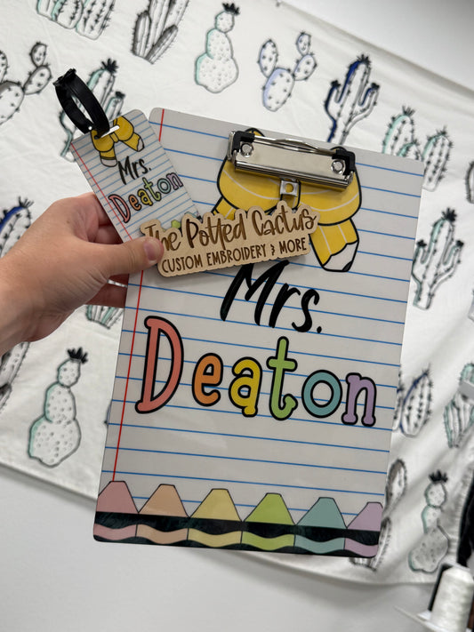 Sublimated Clip Board