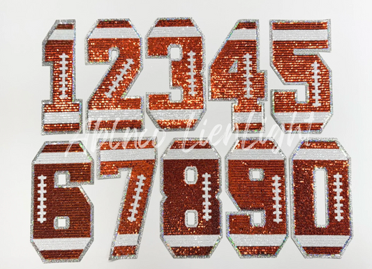 Football number Sequin Wear