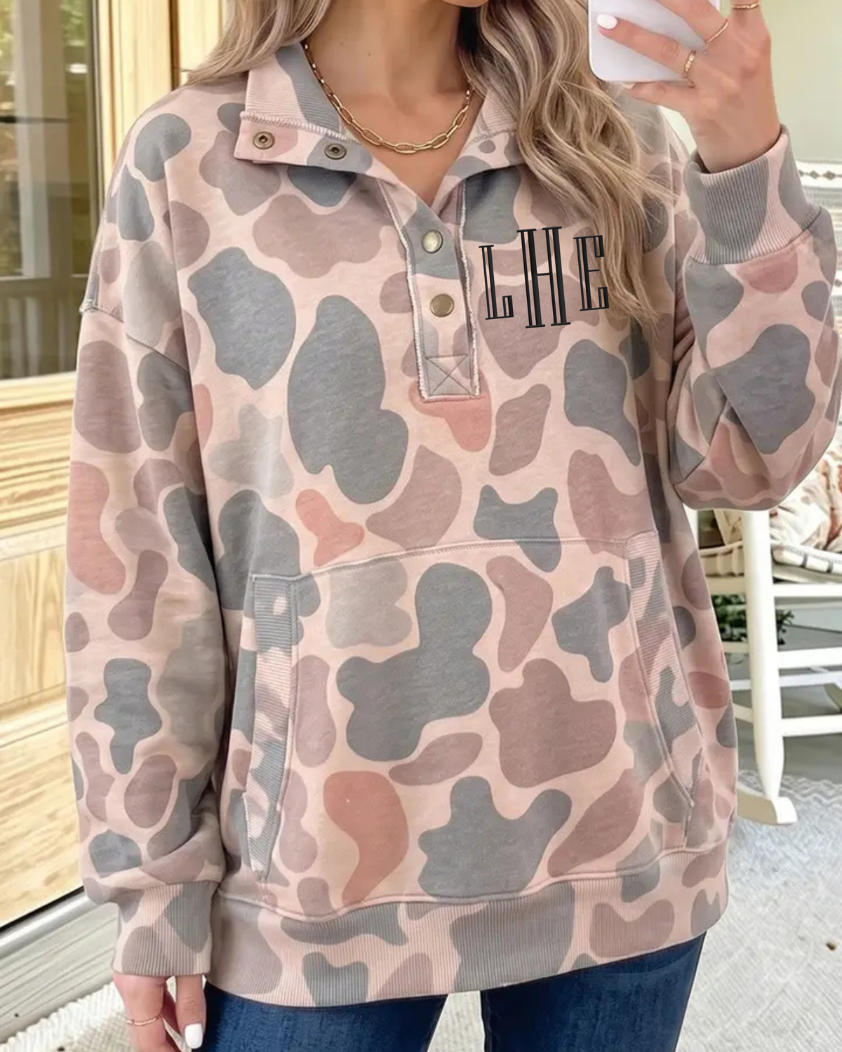 Camo 1/4 Pullover