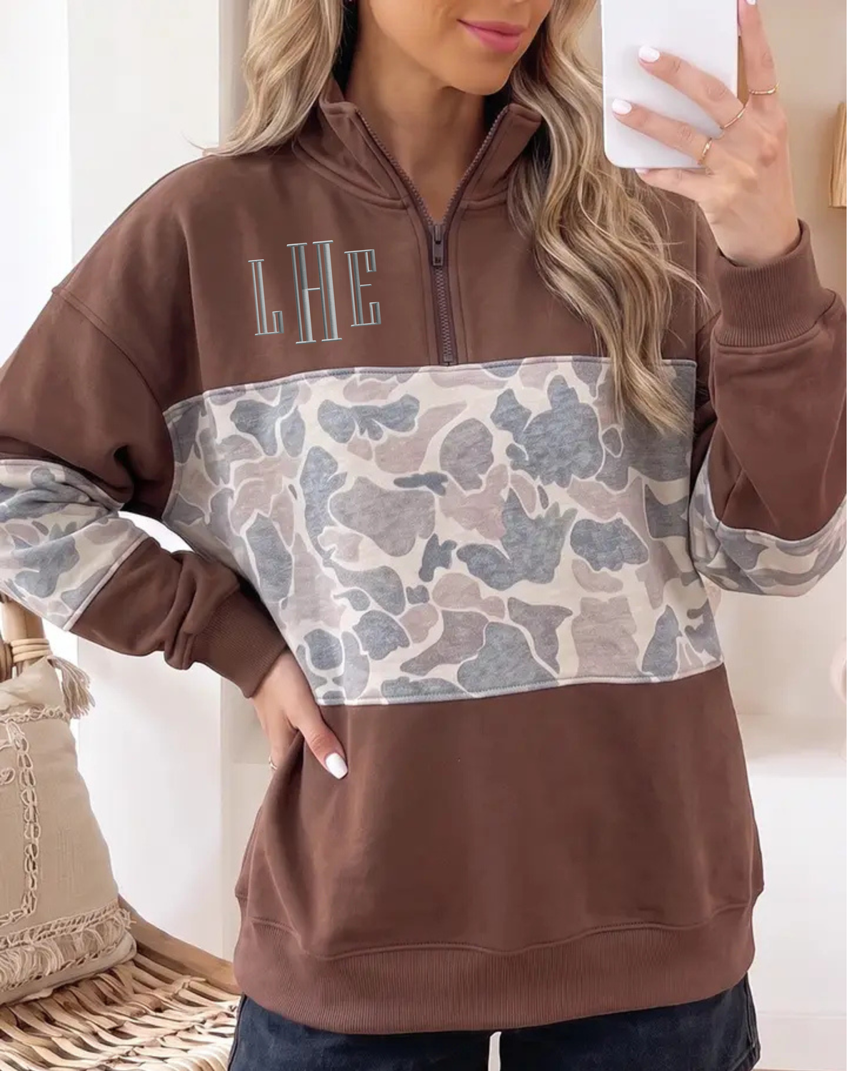 Camo 1/4 Pullover