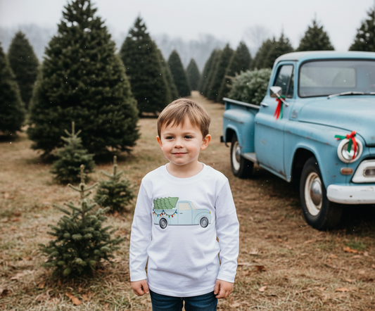 Christmas truck with tree