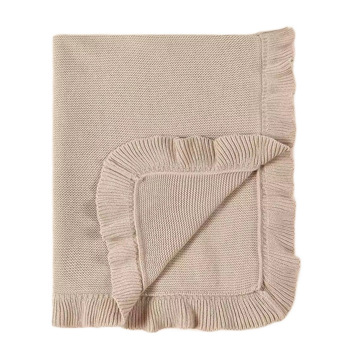 Nap Time RUFFLE Edge Cotton - Baby Quilt Blanket