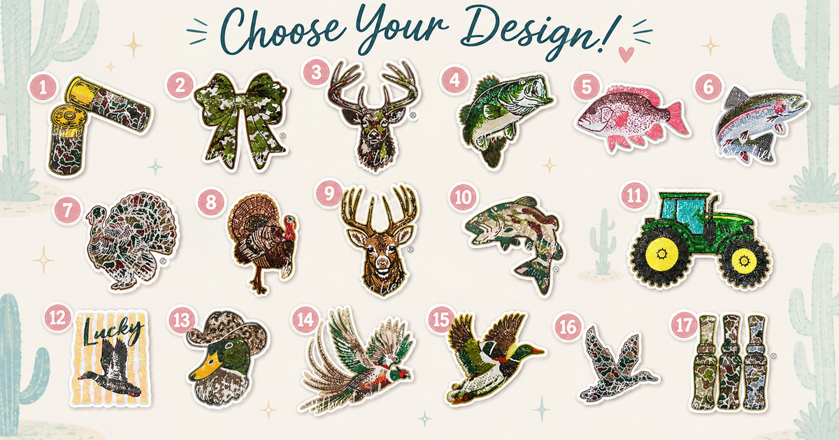 Great Outdoors Sequin Patch Wear