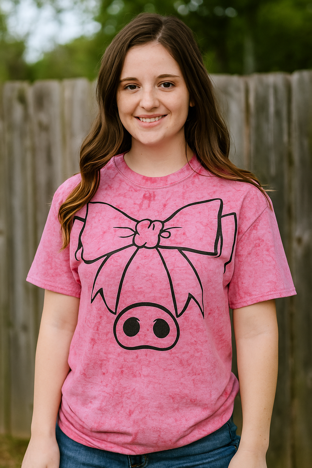Girl Pig Preppy T-shirt