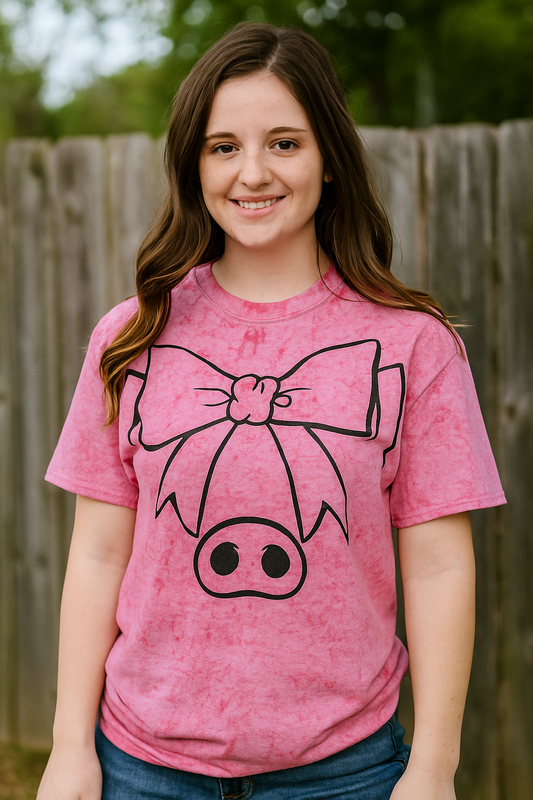 Girl Pig Preppy T-shirt