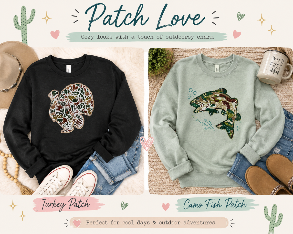 Great Outdoors Sequin Patch Wear