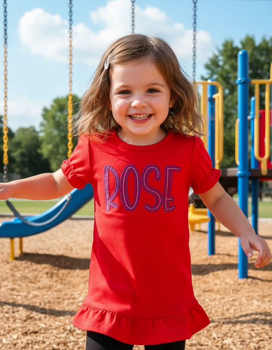 Embroidered Name Tee