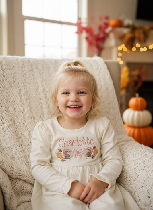 Girl Turkey Day Dress