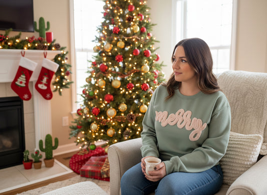 "Merry" Yarn Sweatshirt