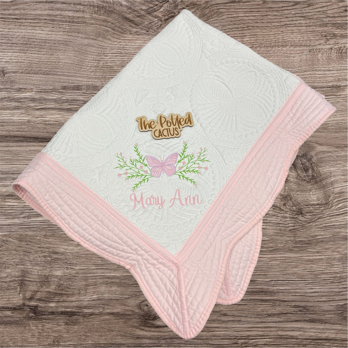 Heirloom Quilt Floral Butterfly