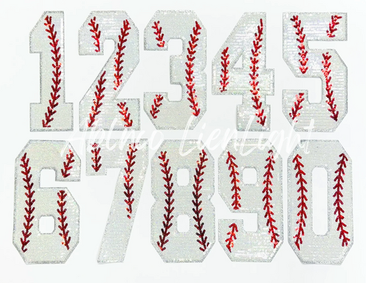 Baseball number Sequin Wear