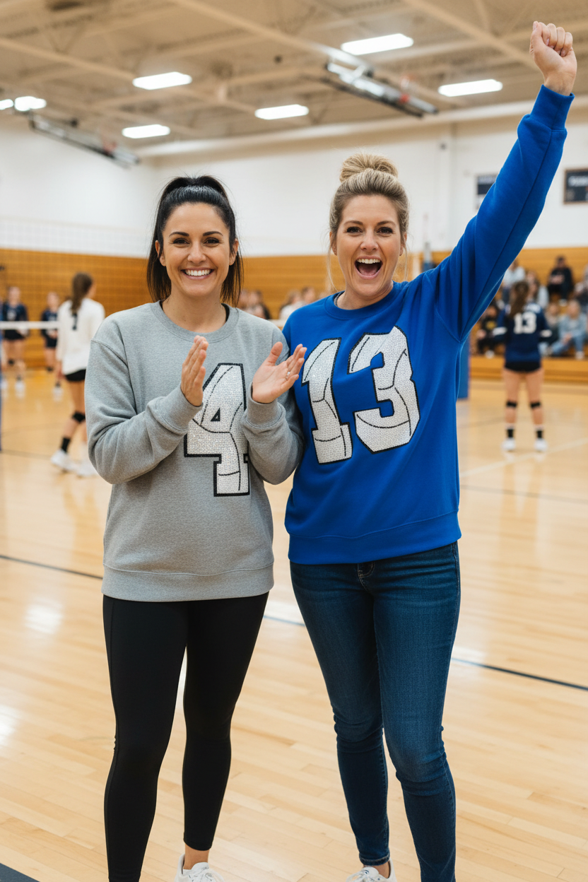 Volleyball number Sequin Wear