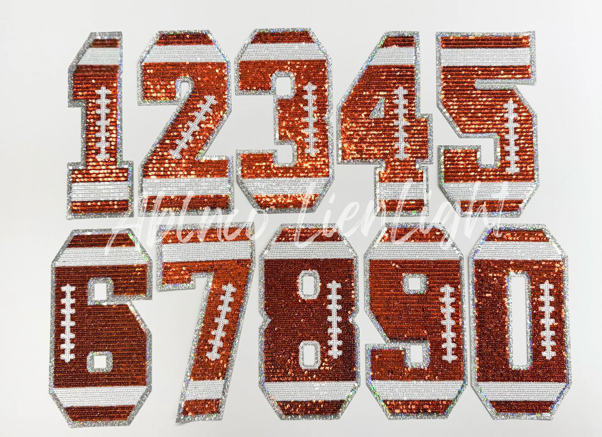 Football number Sequin Wear