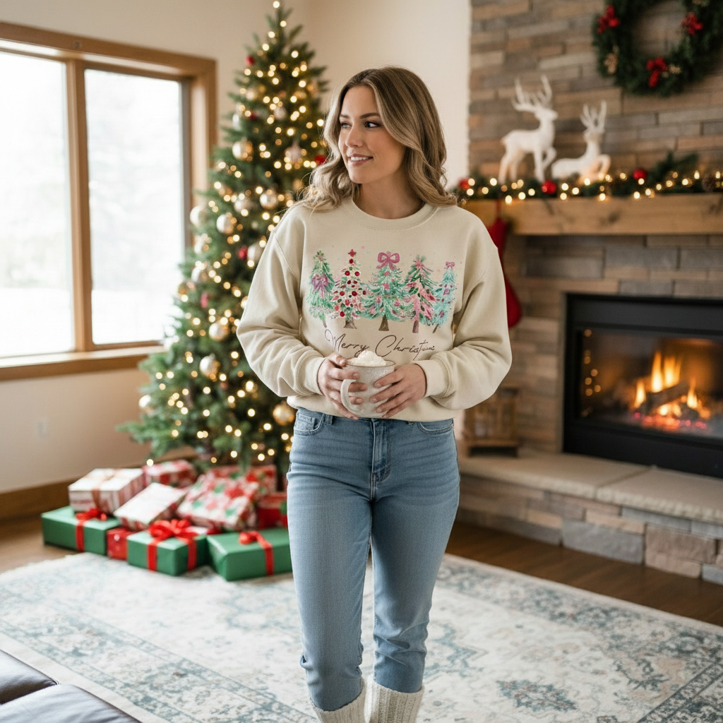 Merry Christmas Graphic Sweatshirt