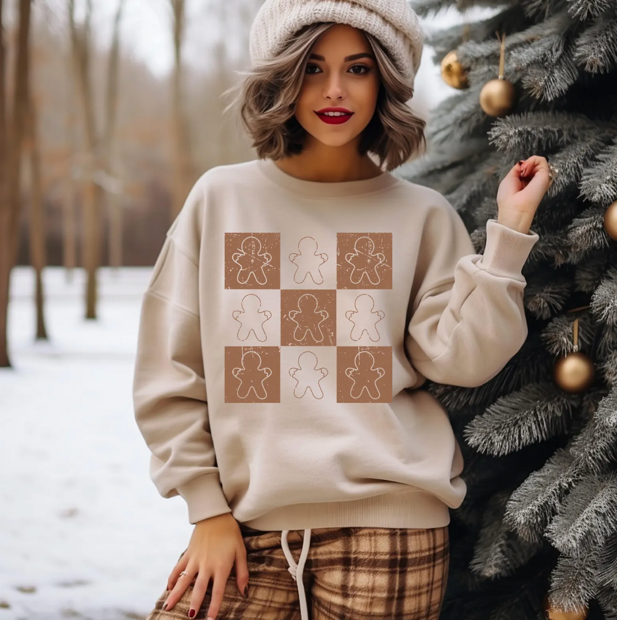Gingerbread Graphic Sweatshirt