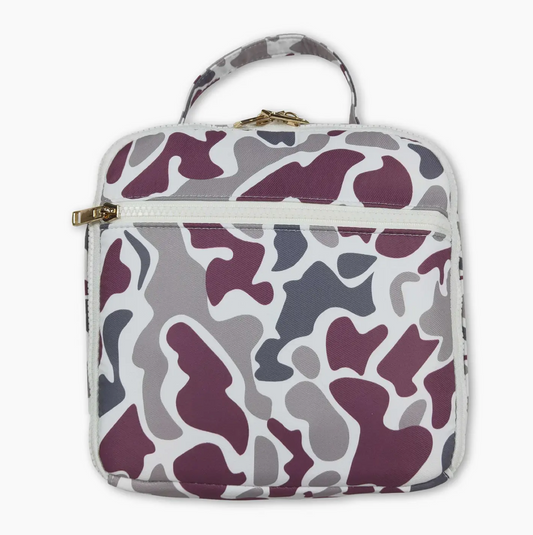 Camo backpack and lunchbox set