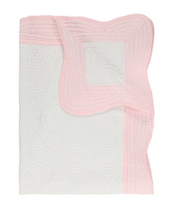 Heirloom Quilt - Baby Quilt Blanket Monogram