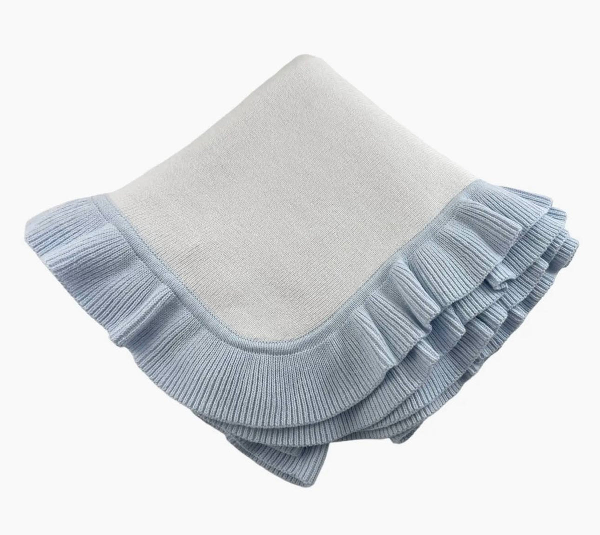 Nap Time RUFFLE Edge Cotton - Baby Quilt Blanket
