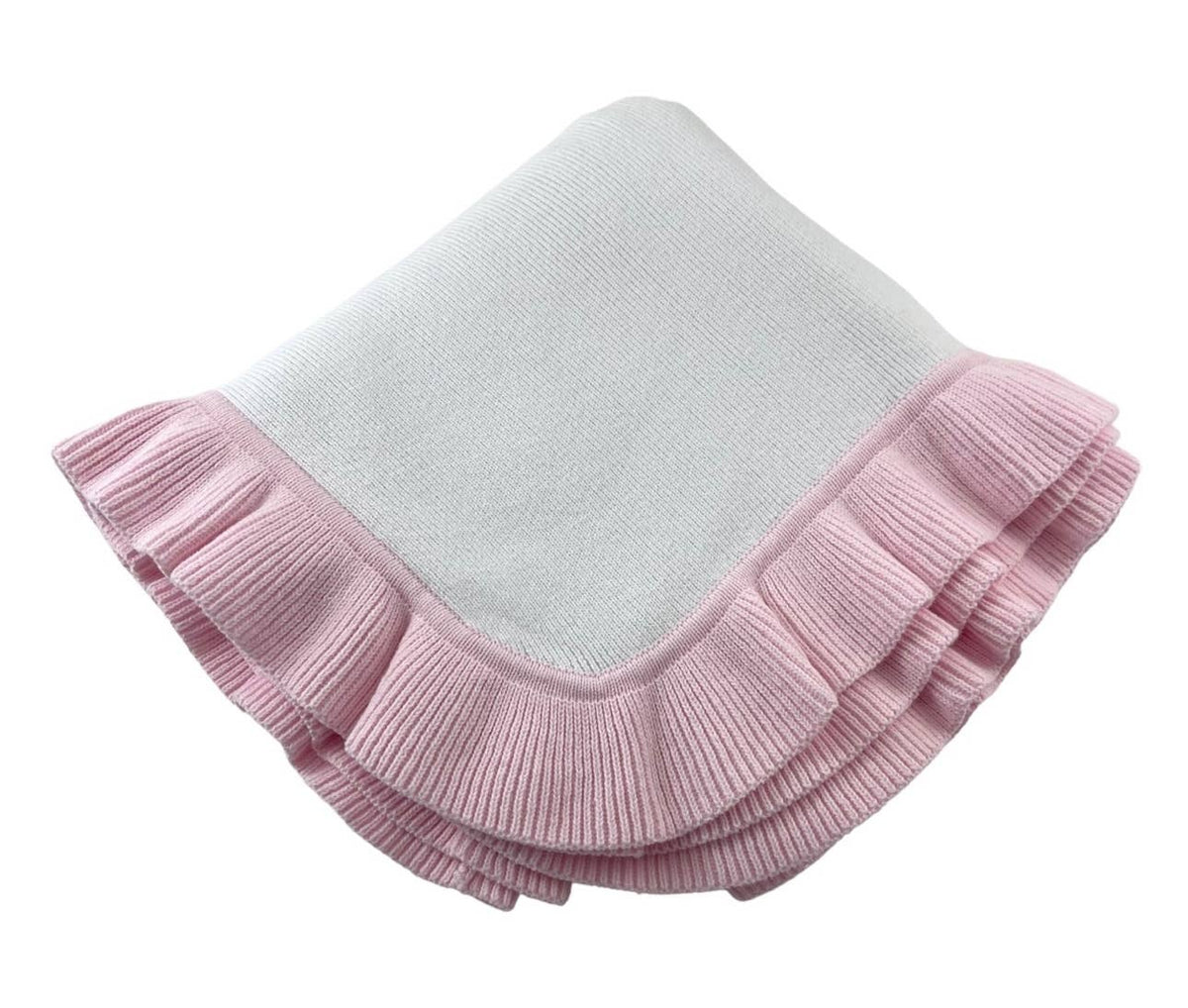 Nap Time RUFFLE Edge Cotton - Baby Quilt Blanket