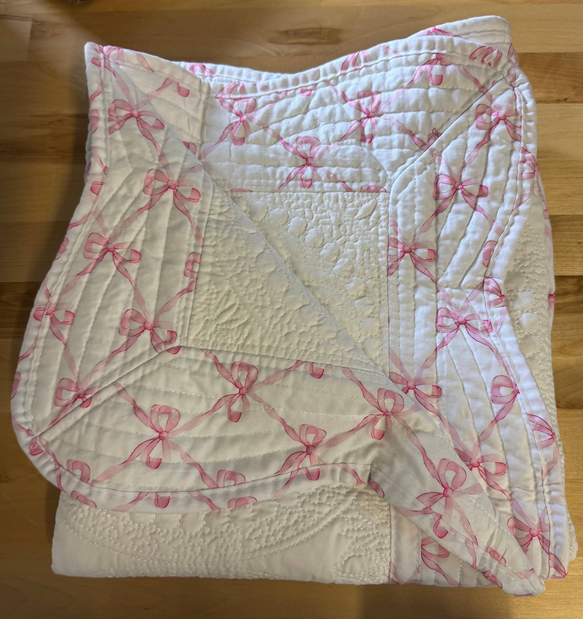 Heirloom Quilt - Baby Quilt Blanket Monogram